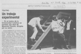 Un trabajo experimental