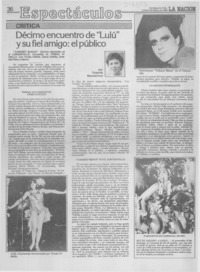 Décimo encuentro de "Lulú" y su fiel amigo, el público