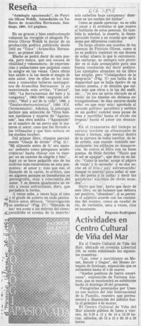 Reseña  [artículo] Eugenio Rodríguez.