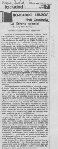 "La Serena colonial"