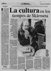La cultura en los tiempos de Skármeta  [artículo] Alejandra Costamagna.