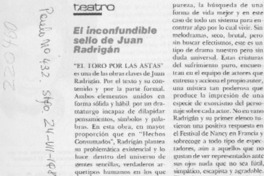 El Inconfundible sello de Juan Radrigán