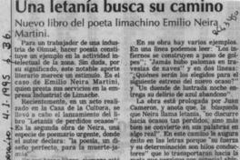 Una letanía busca su camino  [artículo] Charles Guzmán Organ.