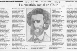 La cuestión social en Chile  [artículo] Alfredo Lastra Norambuena.