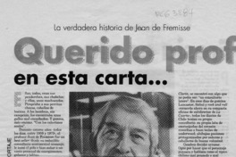Querido profe, en esta carta --  [artículo] Mili Rodríguez.