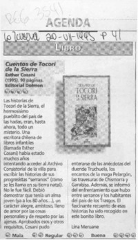 Cuentos de Tocorí de la Sierra  [artículo] Lina Meruane.