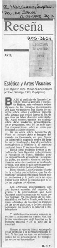 Estética y artes visuales