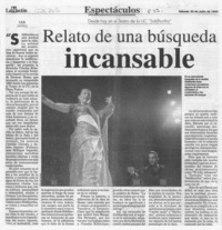 Relato de una búsqueda incansable