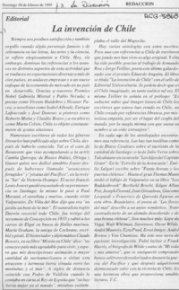 La invención de Chile  [artículo] T. C.