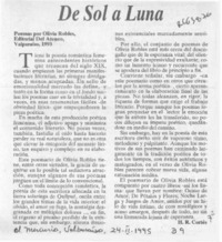 De sol a luna  [artículo] H. R. Cortés.