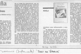 Noches de estreno  [artículo] Javier Edwards Renard.
