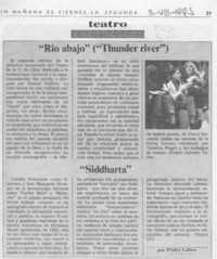 Teatro  [artículo] Pedro Labra.