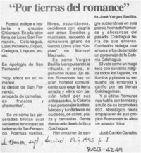 "Por tierras del romance"  [artículo] José Carrión Canales.