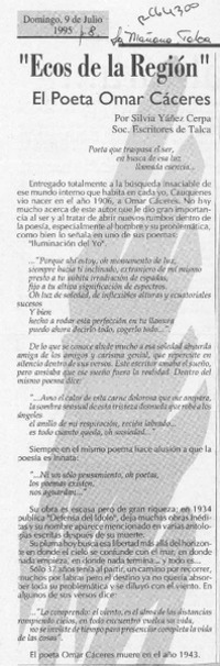 "Ecos de la región"  [artículo] Silvia Yáñez Cerpa.