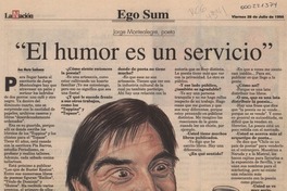 "El humor es un servicio"