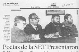 Poetas de la SET presentaron libro "La casa abandonada"  [artículo].