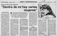 "Dentro de mí hay varias mujeres"  [artículo] Eduardo Henríquez O.