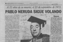 Pablo Neruda sigue volando  [artículo] Gustavo Ortiz Z.