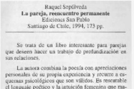 La pareja, reencuentro permanente  [artículo] Jesús Bayo M.