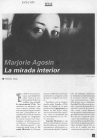 Marjorie Agosin, la mirada interior  [artículo] Virginia Vidal.