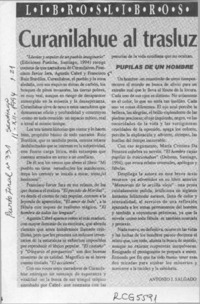 Curanilahue al trasluz  [artículo] Antonio J. Salgado.