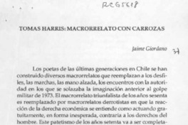 Tomás Harris, macrorrelato con carrozas  [artículo] Jaime Giordano.
