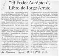 "El Poder aeróbico", de Jorge Arrate  [artículo].