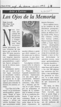 Los Ojos de la memoria  [artículo].