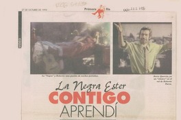 La negra Ester contigo aprendí