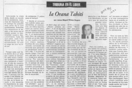 Ia Orana Tahiti  [artículo] Jaime Miguel Gómez Rogers.
