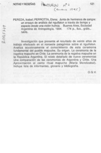 Manifestaciones culturales y religiosas del pueblo mapuche  [artículo] O. G. V.