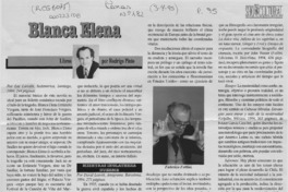 Blanca Elena  [artículo] Rodrigo Pinto.