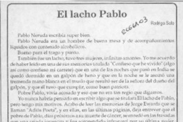 El lacho Pablo  [artículo] Rodrigo Solo.