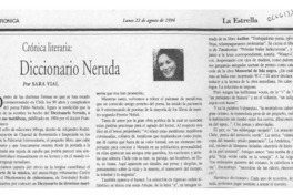 Diccionario Neruda  [artículo] Sara Vial.