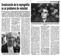 Erradicación de la reprografía, es un problema de voluntad (entrevista)