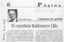 El cuentista Baldomero Lillo