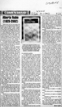 Alberto Rubio (1928-2002)