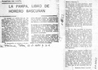 La pampa de Homero Bascuñán