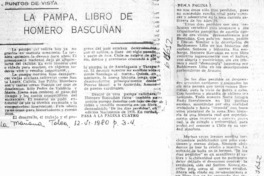 La pampa de Homero Bascuñán