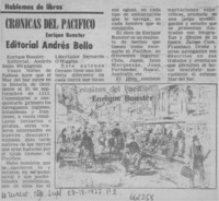 Crónicas del Pacífico.  [artículo]