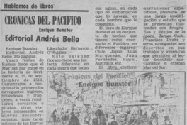 Crónicas del Pacífico.  [artículo]