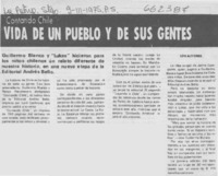 Vida de un pueblo y de sus gentes.