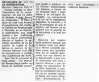 Naturaleza de los sobrenatural  [artículo] Antonio Cárdenas Tabies.