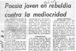 Poesía joven en rebeldía contra la mediocridad.  [artículo]