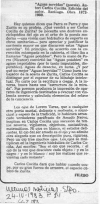 Aguas servidas"  [artículo] Filebo.