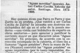 Aguas servidas"  [artículo] Filebo.