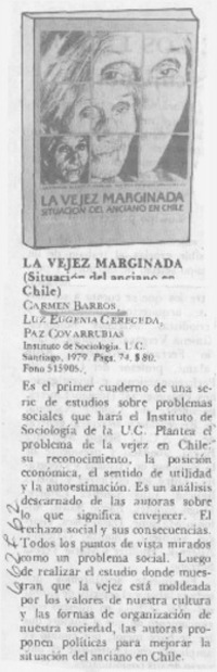 La vejez marginada.