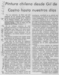 Pintura chilena desde Gil de Castro hasta nuestros días