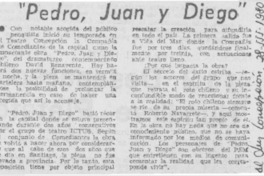 Pedro, Juan y Diego.