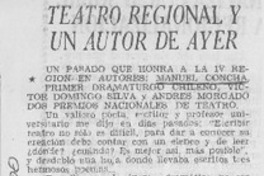 Teatro regional y un autor de ayer